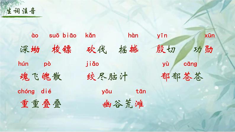 人教部编版初中语文七年级下册 《18.井岗翠竹》课件第6页