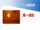 【任务型教学】统编语文八下7《大雁归来》 课件+教案+导学案（师生版）+同步测试（含答案）