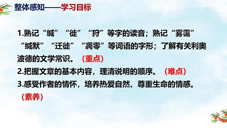 部编版八年级语文下册第二单元第7课《大雁归来》同步课件第6页