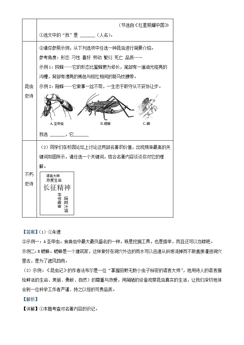 安徽省合肥市新站区2024-2025学年八年级上学期期末语文试题（解析版）第2页