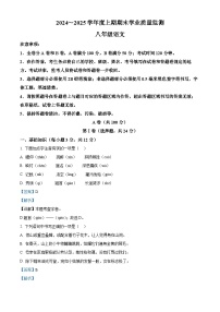 四川省成都市2024-2025学年八年级上学期期末语文试题（解析版）