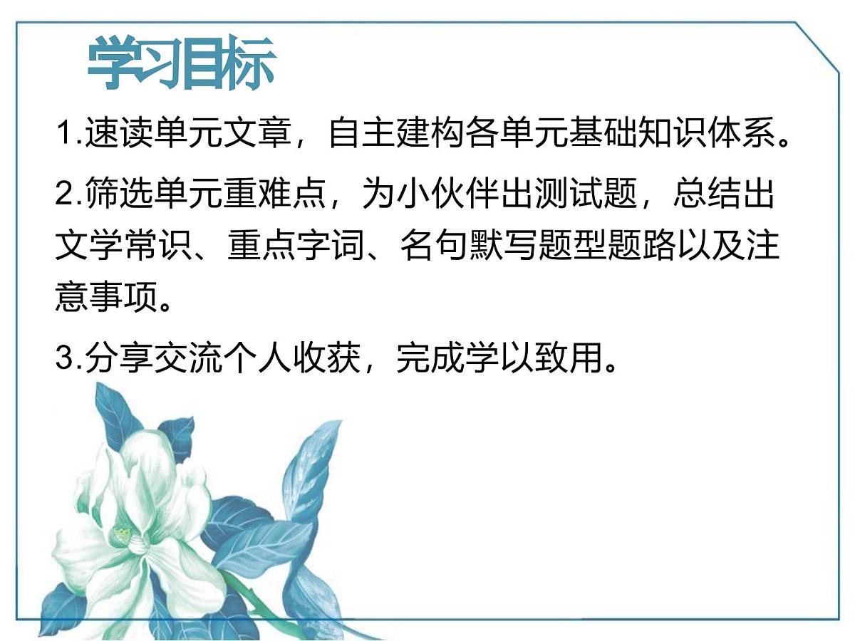 九年级语文学科一轮复习七年级上册基础知识课件第3页