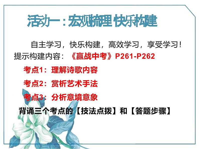 九年级语文学科二轮复习诗歌鉴赏专题课件第5页