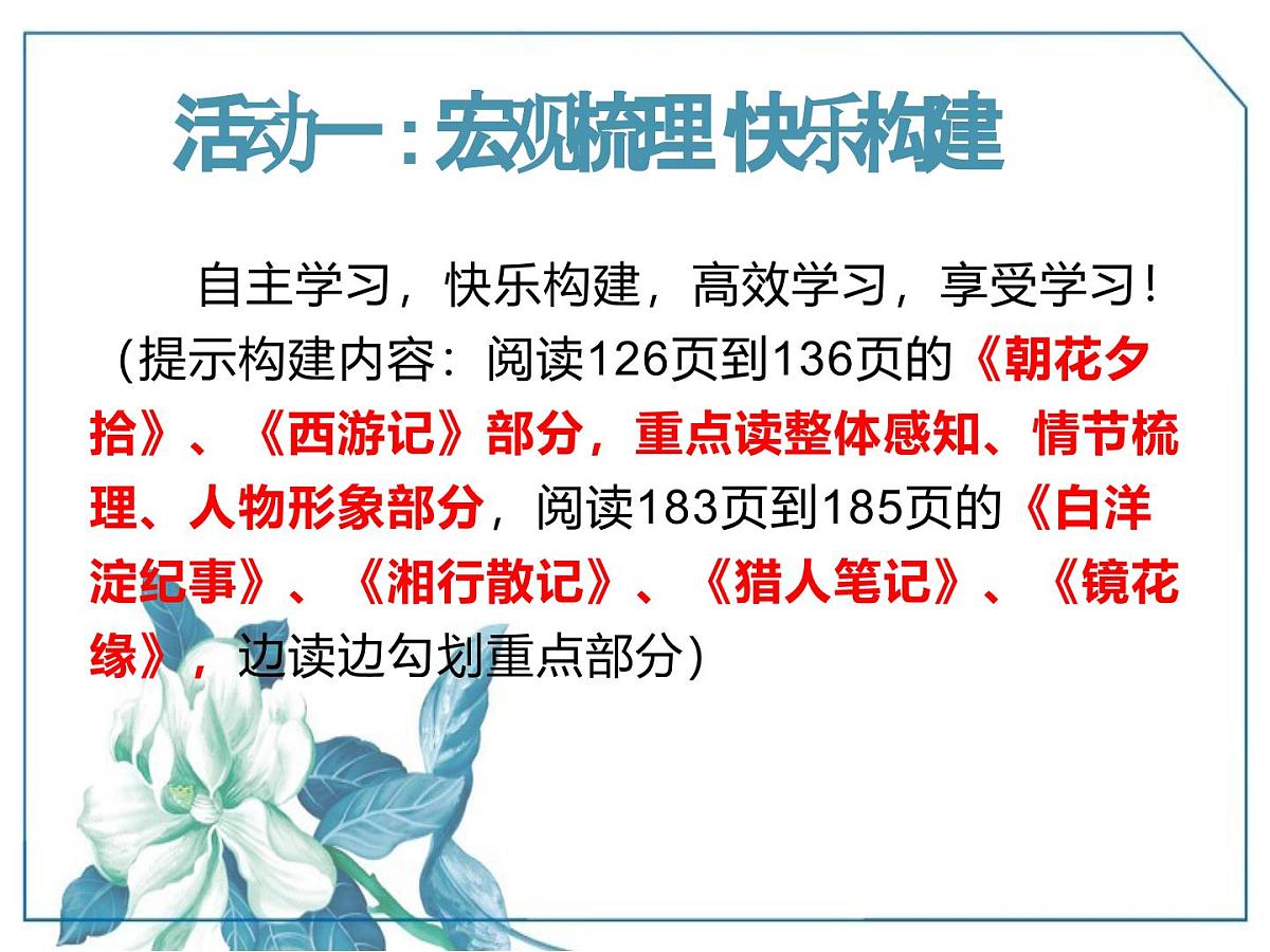九年级语文学科一轮复习  整本书阅读  课件第5页