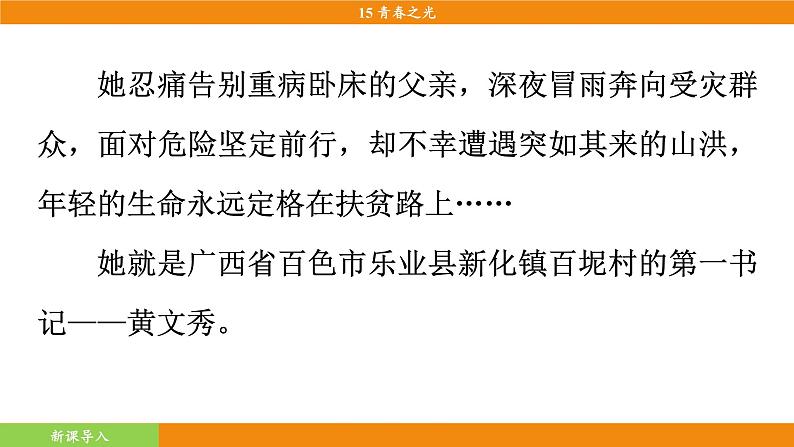 统编版（2024）语文七年级下册  15《青春之光》（课件）第5页