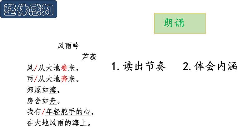 九年级语文下册《风雨吟 》课件第5页