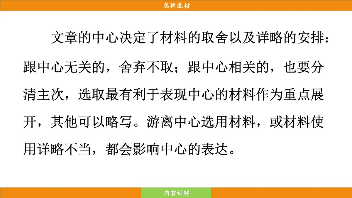 统编版（2024）语文七年级下册 第4单元 写作 怎样选材（课件）第8页