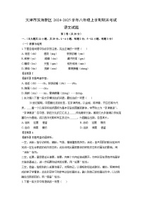 天津市滨海新区2024-2025学年八年级(上)期末考试语文试卷（解析版）