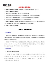 专题01 字音（讲练）-2025年中考语文一轮复习精讲精练（全国通用）