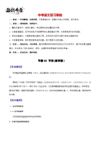 专题02 字形（讲练）-2025年中考语文一轮复习精讲精练（全国通用）
