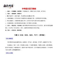 专题05 语法（词语、短语、句子）（讲练）-2025年中考语文一轮复习精讲精练（全国通用）