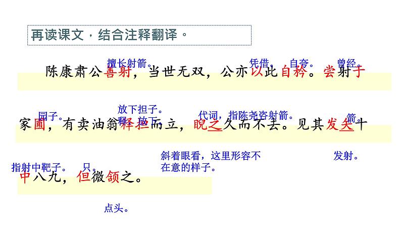 部编版七年级语文下册第三单元第13课《 卖油翁 》课件第7页