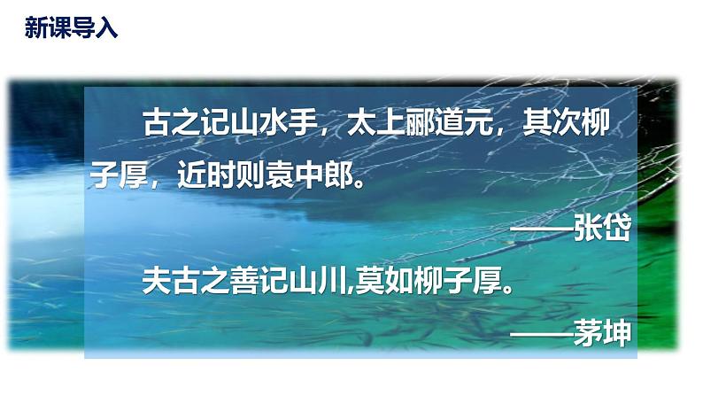 人教部编版八年级语文下册第二单元第10课《小石潭记》同步课件第3页