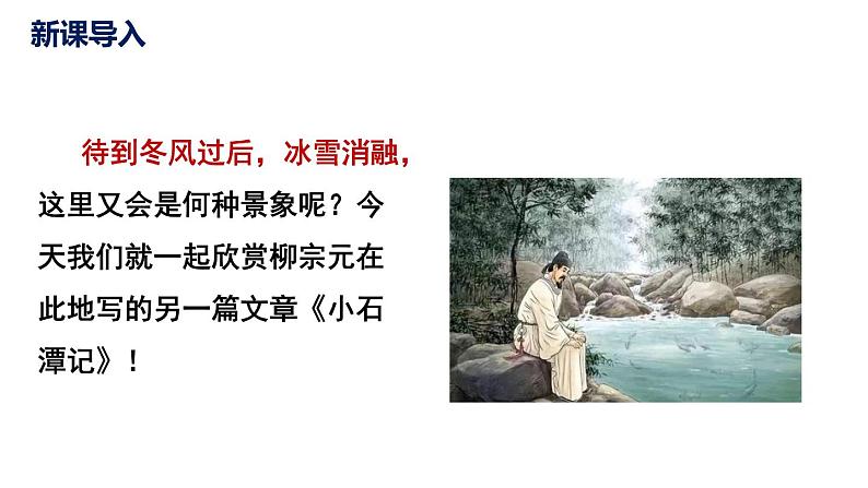 人教部编版八年级语文下册第二单元第10课《小石潭记》同步课件第6页