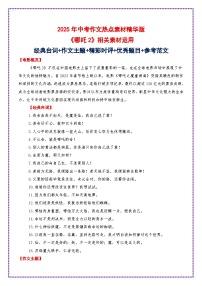 《哪吒2》相关素材运用（台词 主题 时评 题目  范文）-2025年中考语文作文热点素材命题运用攻略讲练（全国通用）