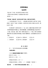 中考语文文学批注——标点符号（含答案）学案