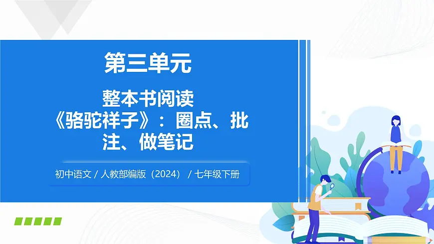 第三单元 《整本书阅读〈骆驼祥子〉圈点、批注、做笔记》 - 初中语文七年级下册 同步教学课件（人教部编版2024）第1页
