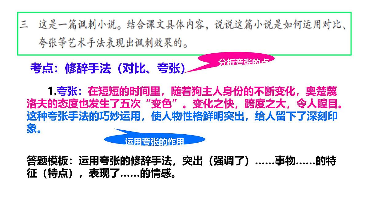 中考语文专项复习之小说阅读考点探究课件第8页