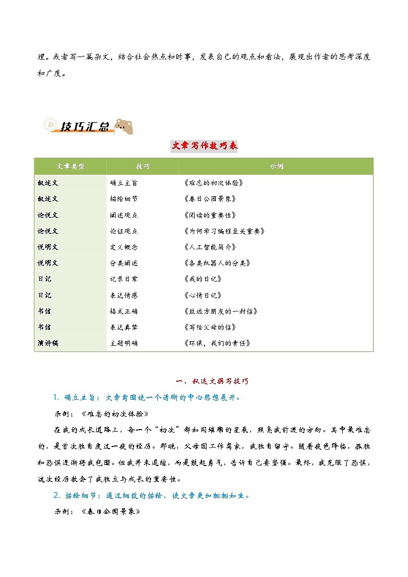 抢分秘籍07：新文体灵活用（技巧 真题 习题）-备战2025年中考语文作文考前抢分秘籍专题讲练（全国通用）第3页