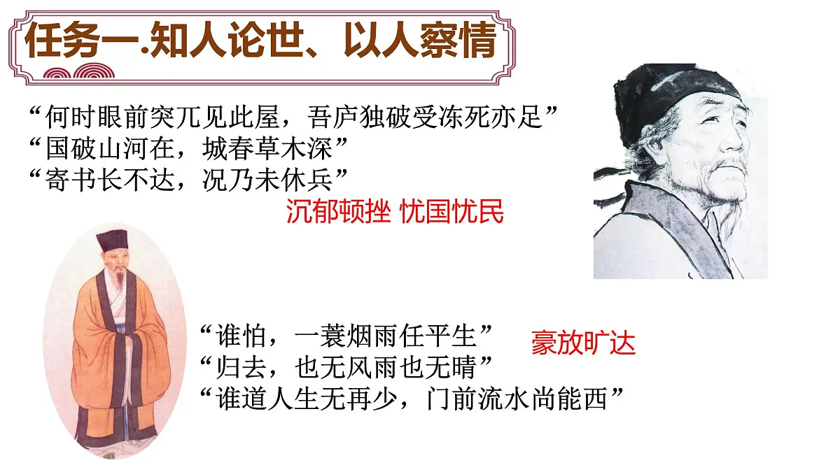 2025届中考语文复习：中考古诗词鉴赏复习之情感分析课件第4页