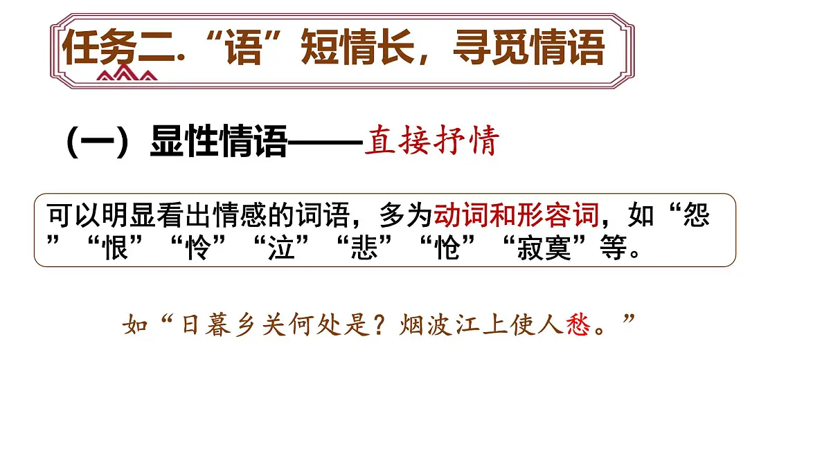 2025届中考语文复习：中考古诗词鉴赏复习之情感分析课件第6页