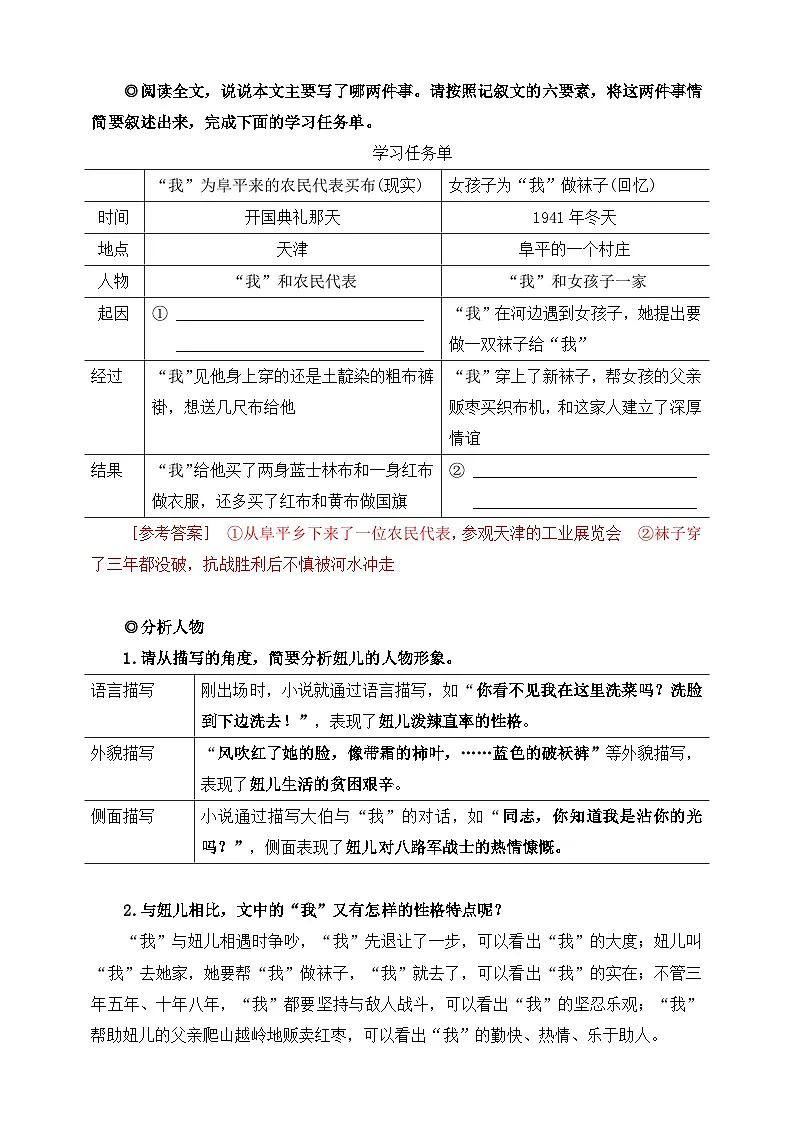 第11课 山地回忆 课前预习单 解析版第2页