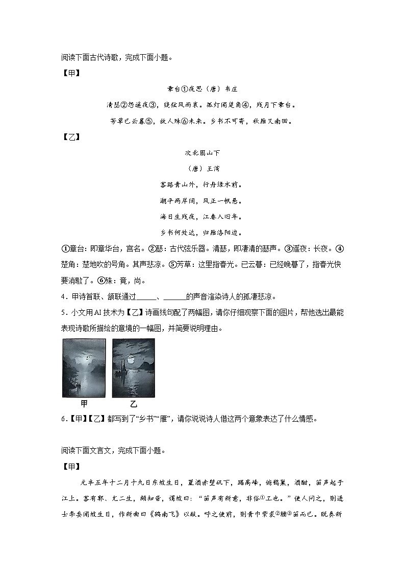 2025年河北省衡水市中考模拟语文试题第3页