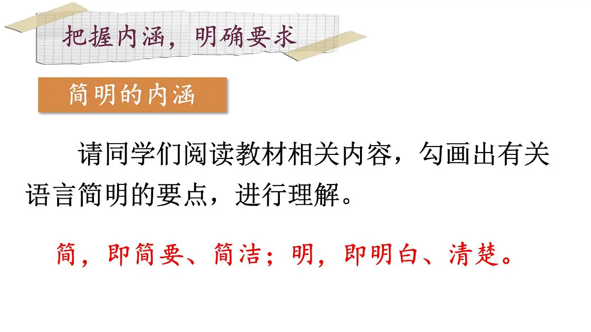 初中语文新人教部编版七年级下册第五单元写作 语言要简明教学课件2025春第5页