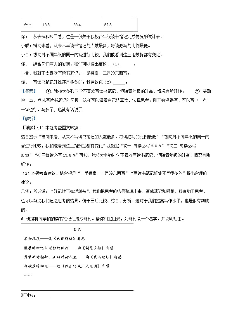 湖南省邵阳市武冈市2024-2025学年七年级上学期期末语文试题（解析版）第3页