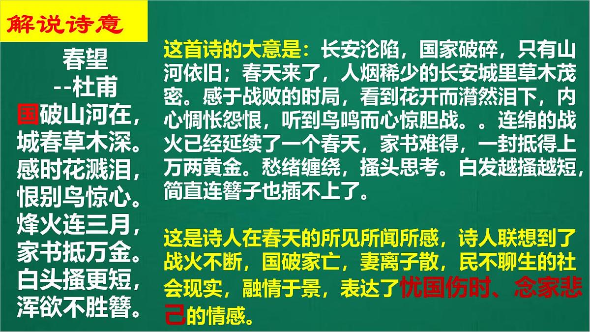 2025年河南省中考语文必考古诗文复习“杜甫诗三首”课件第8页