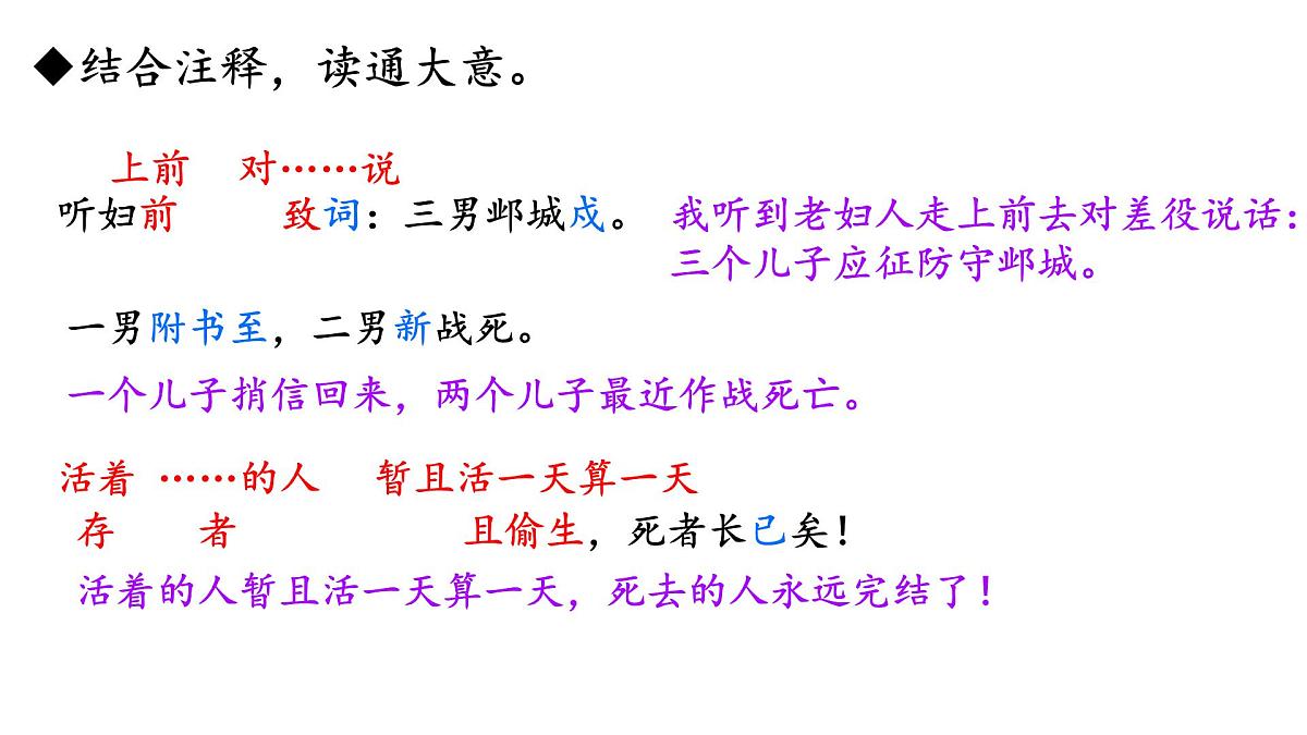 统编版八年级语文下册第六单元第24课 《唐诗三首 ：石壕吏》课件第8页