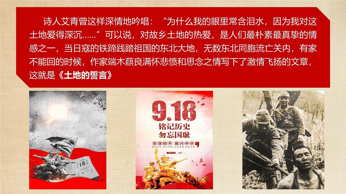 《土地的誓言》课件第1页