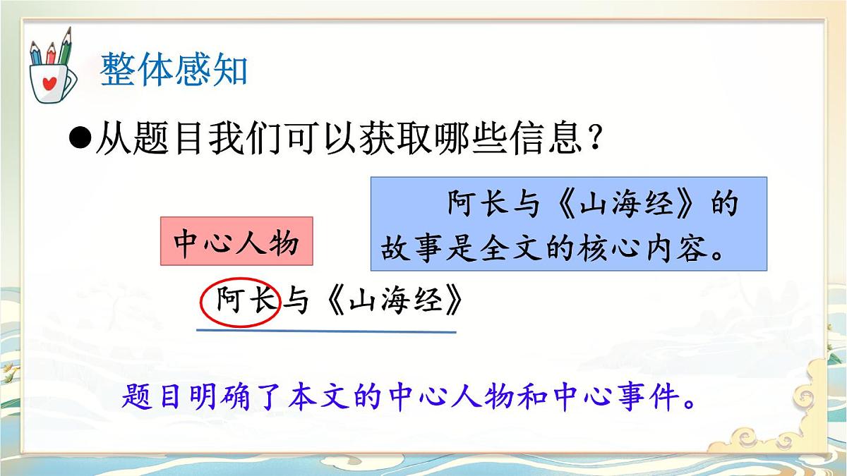 初中  语文 人教部编版（2024）七年级下册10 阿长与《山海经》 课件第6页