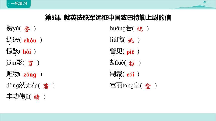 2025年中考语文一轮复习-九上语文全册知识点复习课件第7页