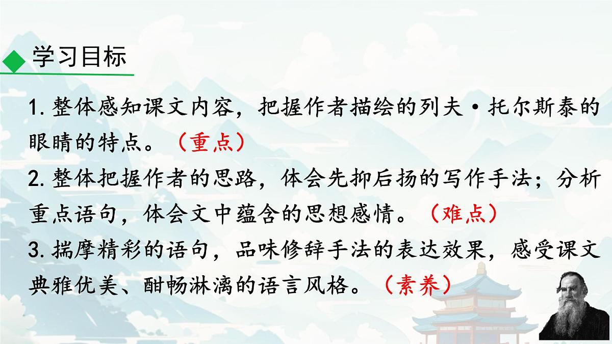 初中  语文 人教部编版（2024）七年级下册（2024）第一单元3.列夫·托尔斯泰 课件2第4页
