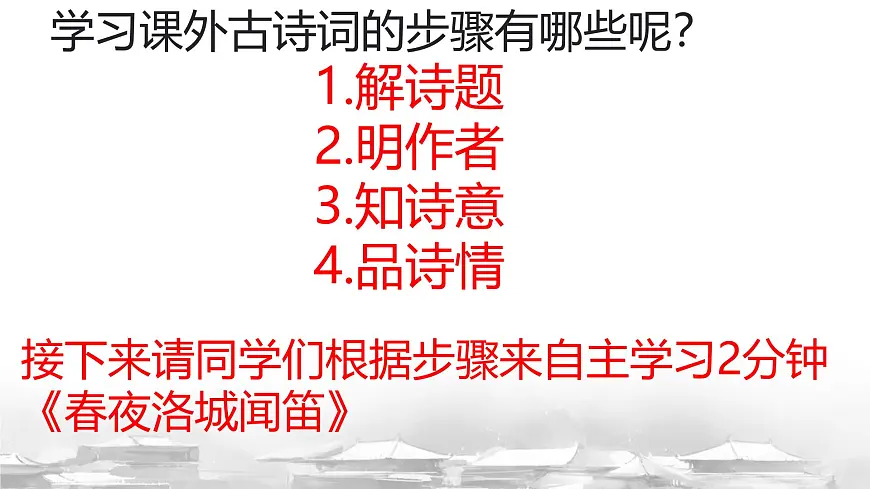 统编版（部编版）（2024） 七年级下册（2024） 第三单元 课外古诗词诵读《春夜洛城闻笛》 课件第2页