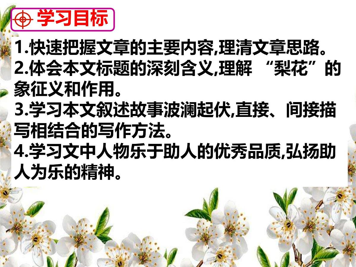 初中 语文 人教部编版（2024）七年级下册（2024） 第四单元14 驿路梨花 课件第3页