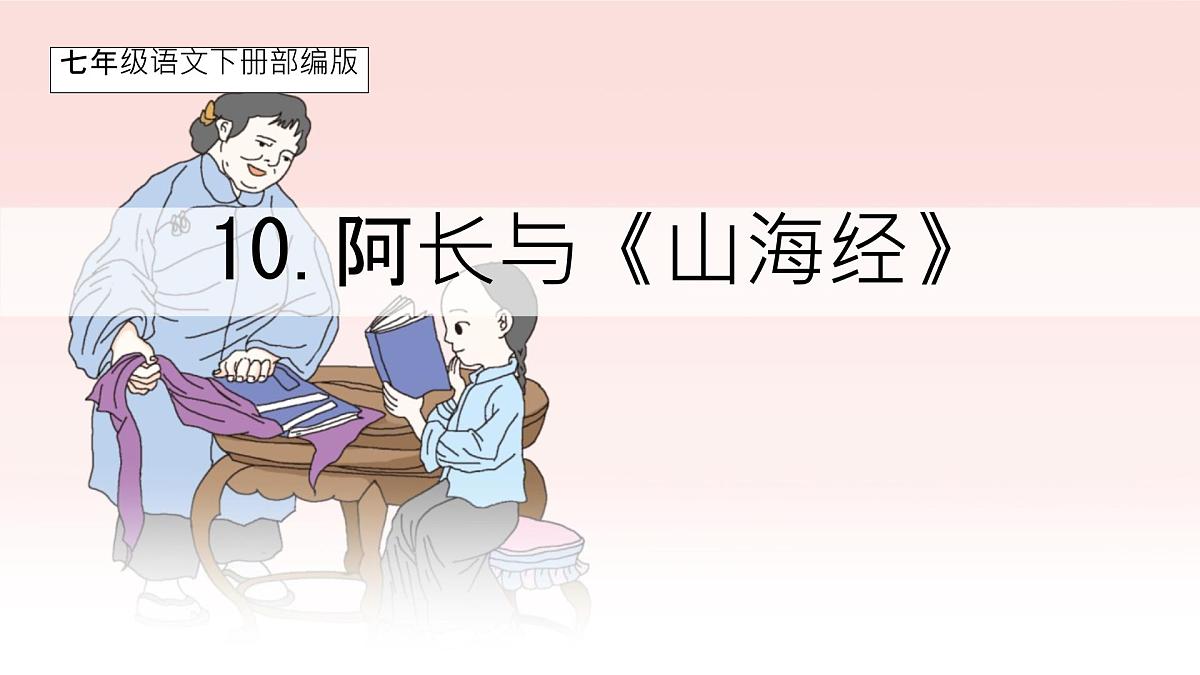初中语文人教部编版（2024）七年级下册（2024）第三单元10 阿长与《山海经》 课件第1页
