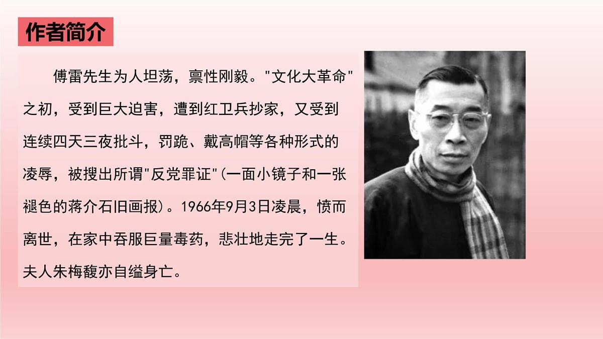 专题13：《傅雷家书》课件-中考语文一轮复习名著导读课件与习题精练第6页