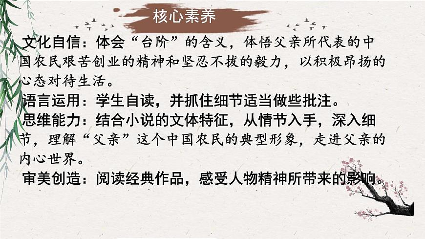 初中语文人教部编版（2024）七年级下册（2024）第三单元12.台阶 课件第2页