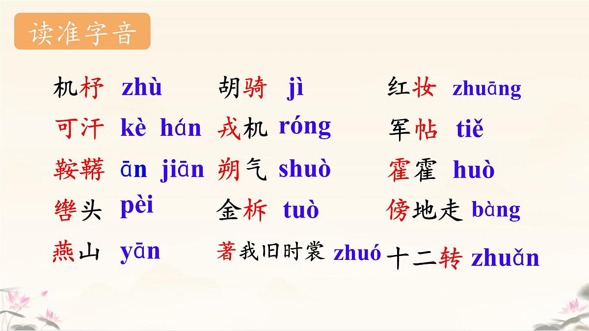 统编版七年级语文下册课件《木兰诗》第5页