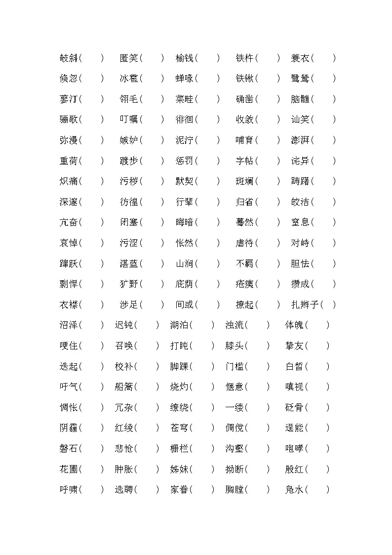 2025年中考语文二轮复习：字音 专题练习题（含答案）第2页
