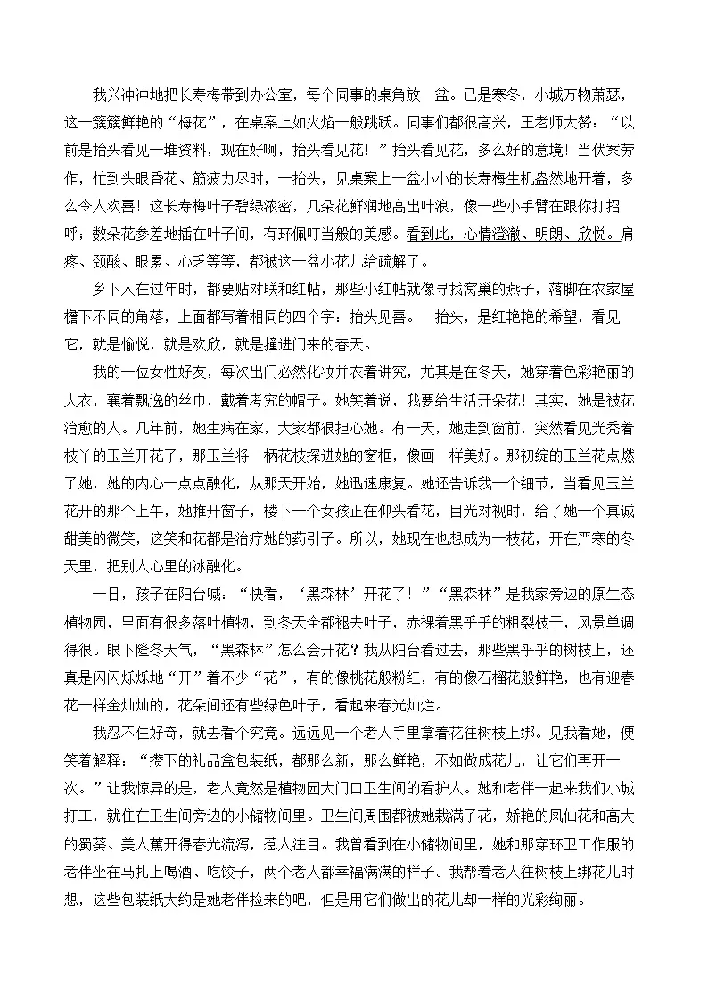 2025年中考语文二轮复习：散文阅读 专题测试卷（含答案解析）第3页