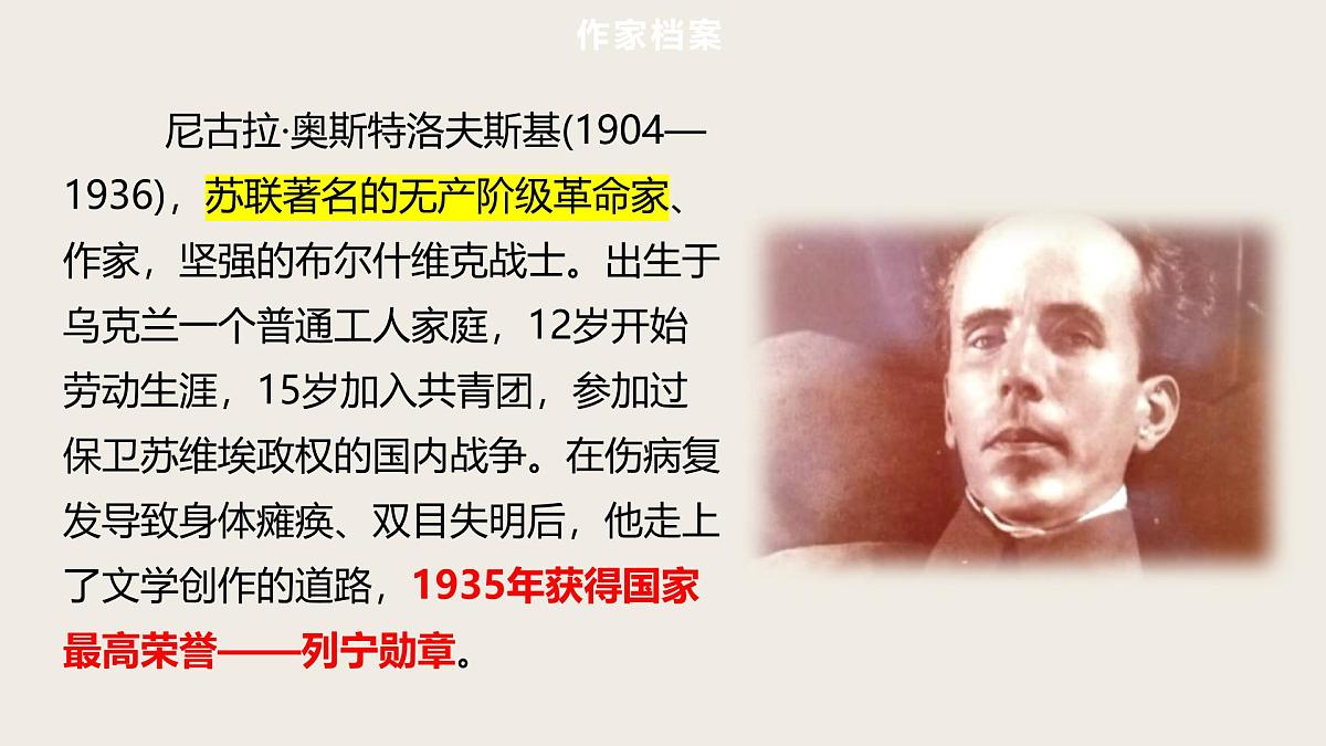 第8篇  《钢铁是怎样炼成的》　——中考语文部编版名著整本书阅读复习课件　第3页