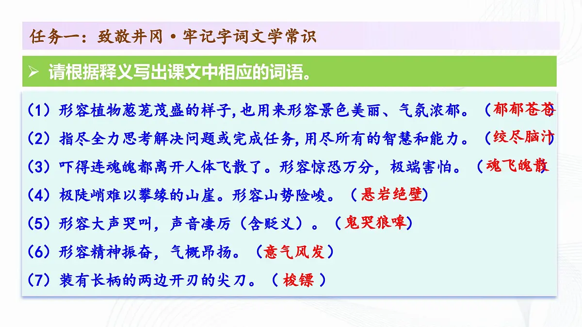 第18课 《井冈翠竹》- 初中语文七年级下册 同步教学课件（人教部编版2024）第8页