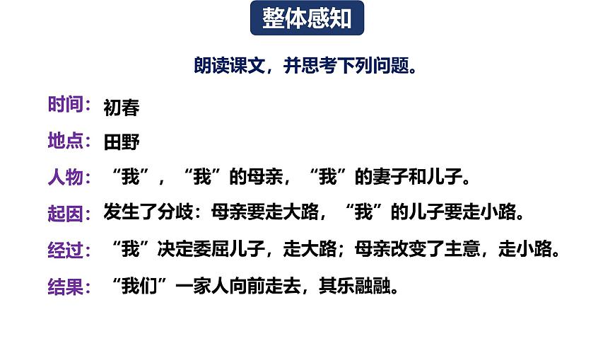 6 散步（教学课件）-初中语文统编版（2024）七年级上册第8页