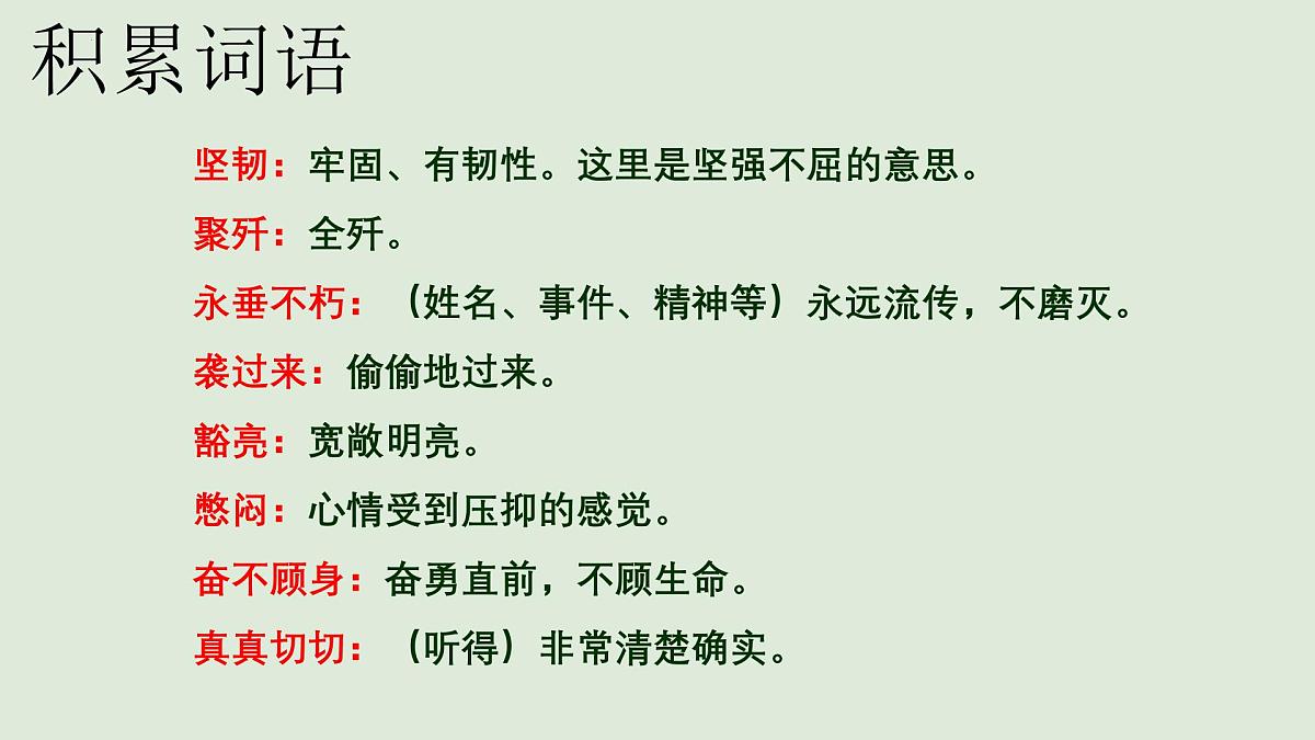 统编版（2024）七年级语文下学期7谁是最可爱的人课件第3页