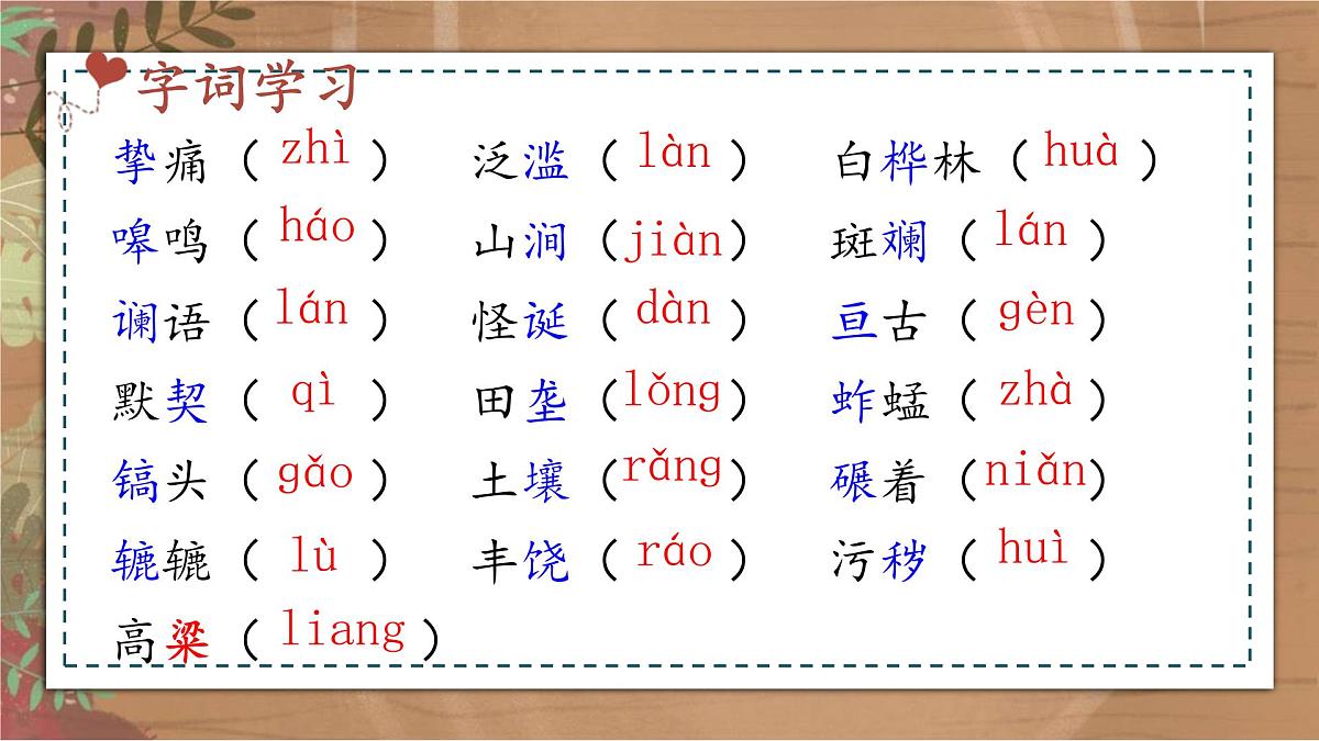 统编版（2024）七年级语文下册8土地的誓言ppt课件第8页