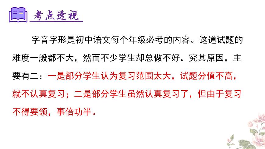 七下语文期末考点串讲 专题01 字音字形 课件（考点梳理+例题指导）2024-2025学年（统编版）第4页