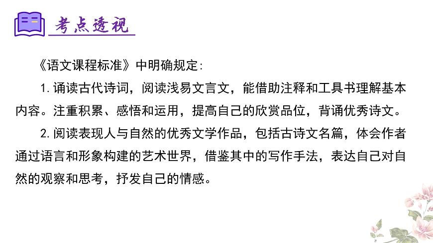 七下语文期末考点串讲 专题09 诗歌鉴赏 课件（考点梳理+例题指导）2024-2025学年（统编版）第3页